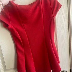 cute red mary jane top lightly worn great condition